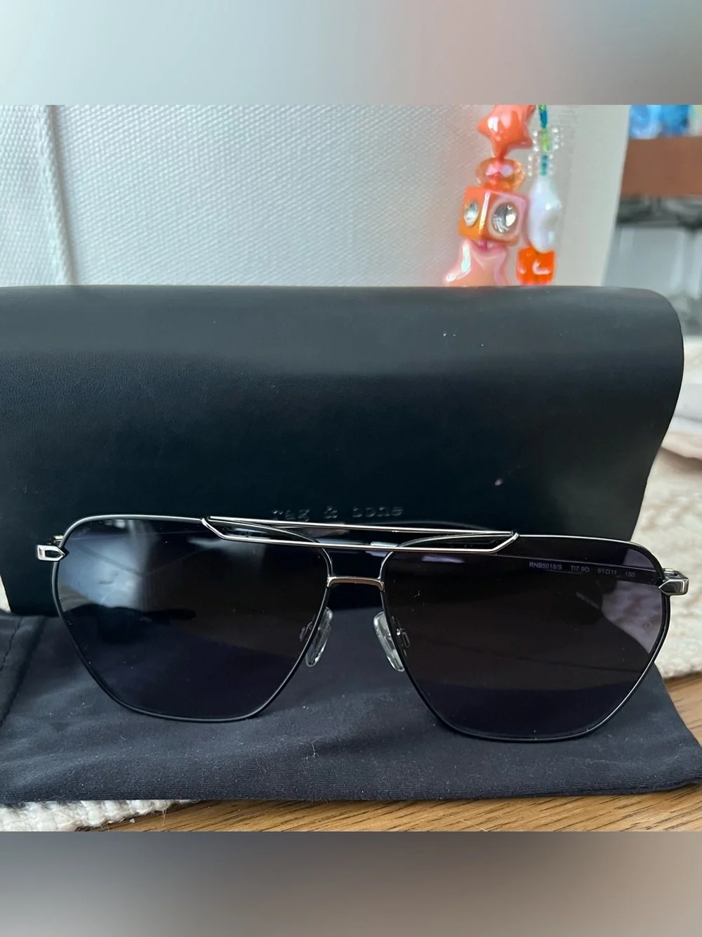 Rag & Bone Pilot square Sunglasses